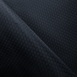 Ткань Оксфорд 300D PU Рип-Стоп СОТЫ, цвет Черный (на отрез)  в Перми