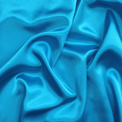 *Ткань Атлас-сатин, цвет Голубой (на отрез)  в Перми