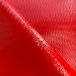 Тентовый материал ПВХ 600 гр/м2 плотная, Красный (Ширина 150см), на отрез  в Перми, 600 г/м2, 1189 руб