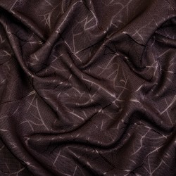 Ткань Блэкаут для штор &quot;Ледовое тиснение цвет Темно-Коричневый&quot; (на отрез)  в Перми