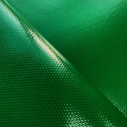 Ткань ПВХ 600 гр/м2 плотная, Зелёный (Ширина 150см), на отрез  в Перми
