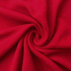 Флис Односторонний 130 гр/м2, цвет Красный (на отрез)  в Перми