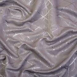 Ткань Блэкаут для штор светозатемняющая 75% &quot;Ледовое тиснение  Серый&quot;   в Перми