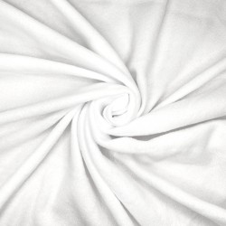 Флис Односторонний 130 гр/м2, цвет Белый (на отрез)  в Перми