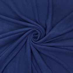 Флис Односторонний 130 гр/м2, цвет Темно-синий (на отрез)  в Перми