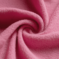 Флис Односторонний 130 гр/м2, цвет Розовый (на отрез)  в Перми