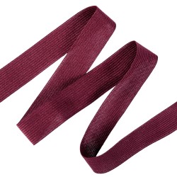 Окантовочная лента-бейка, цвет Бордовый 22мм (на отрез)  в Перми