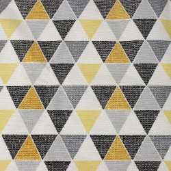 Интерьерная ткань Дак (DUCK), принт &quot;Малые Треугольники&quot; (на отрез)  в Перми
