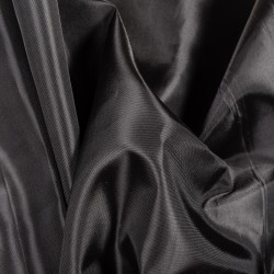 Ткань подкладочная Таффета 190Т, цвет Черный (на отрез)  в Перми