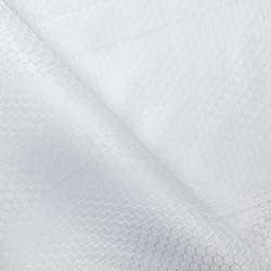 Ткань Оксфорд 300D PU Рип-Стоп СОТЫ, цвет Белый (на отрез)  в Перми