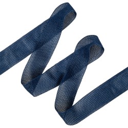 Окантовочная лента-бейка, цвет Синий 22мм (на отрез)  в Перми