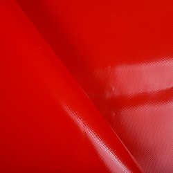 Ткань ПВХ 450 гр/м2, Красный (на отрез)  в Перми