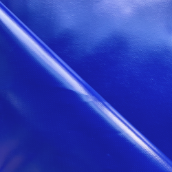 Ткань ПВХ 450 гр/м2, Синий (Ширина 160см), на отрез  в Перми
