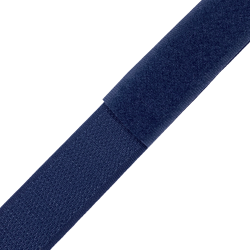 Контактная лента 25мм цвет Тёмно-Синий (Велькро-липучка), на отрез  в Перми