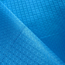 Ткань Оксфорд 300D PU Рип-Стоп СОТЫ, цвет Голубой (на отрез)  в Перми