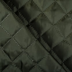 Стеганая подкладочная ткань с синтепоном (100гр/м2), цвет Хаки (на отрез)  в Перми