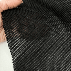 Сетка 3D трехслойная Air mesh 165 гр/м2, цвет Черный (на отрез)  в Перми