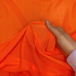 Трикотажная Сетка 75 г/м2, цвет Оранжевый (на отрез)  в Перми