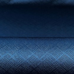 Ткань Блэкаут для штор светозатемняющая 100% &quot;Орнамент Синий&quot; (на отрез)  в Перми